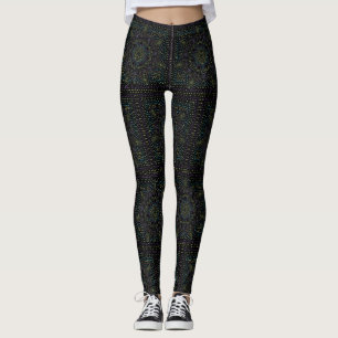 Leggings Pointillismo colorido Mandala