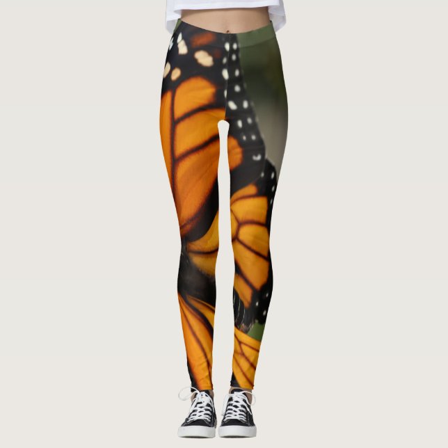 Leggings Polaina-Abrigo usted mismo de la mariposa de (Anverso)