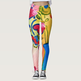 Leggings Polainas abstractas coloridas