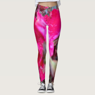 Leggings Polainas abstractas de la flor