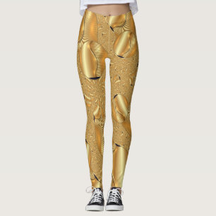 Leggings Polainas abstractas del diseño del buscador de or
