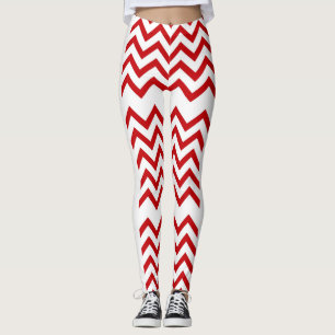 Leggings Polainas abstractas rojas de los cascabeles