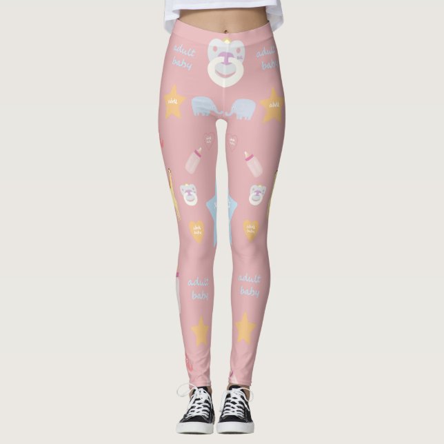 Leggings ¡Polainas adultas del bebé el | ABDL el | (Anverso)