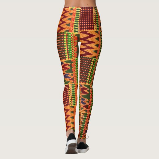 Leggings Polainas africanas del orgullo (Reverso)