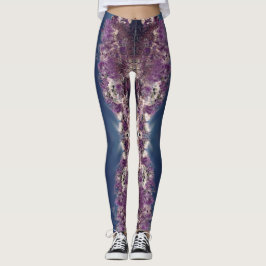 Leggings Polainas Amethyst del caleidoscopio con fases de