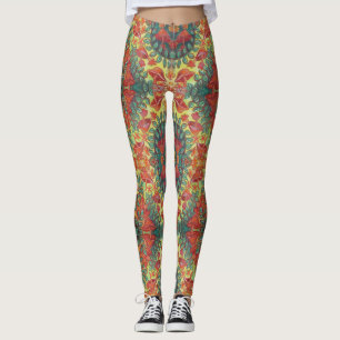 Leggings polainas anaranjadas de la seta
