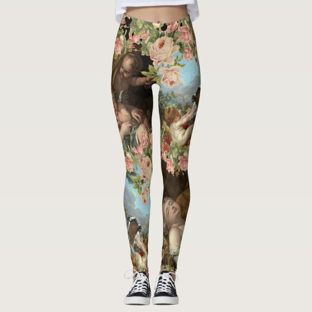 Leggings Polainas angels querubines arte of Tapar (Anverso)