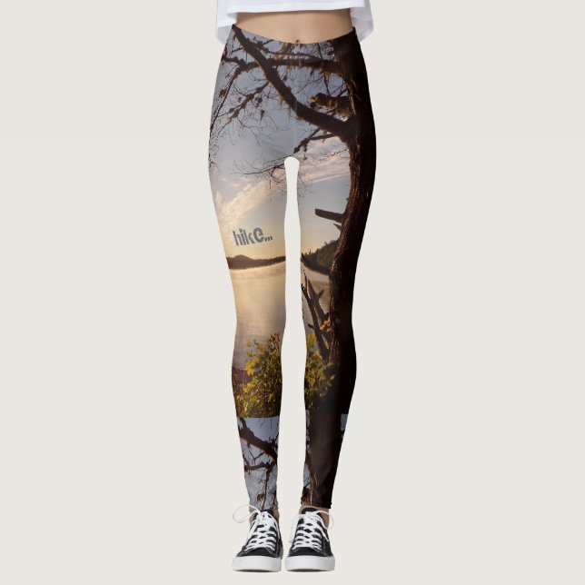 Leggings polainas apalaches de la yoga del rastro (Anverso)
