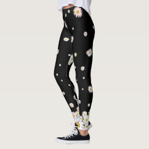 Leggings Polainas artísticas coloridas del modelo de flore