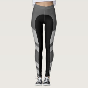 Leggings Polainas asimétricas del monocromo de la banda