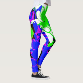 Leggings Polainas atractivas "diversión de la flor de las