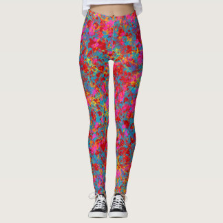 Leggings POLAINAS azules claras bl de la mezcla de la