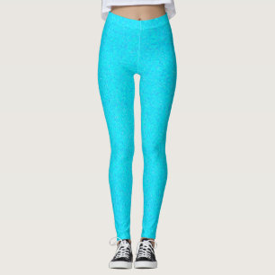 Leggings Polainas azules claras del purpurina