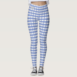Leggings Polainas azules de la guinga de la COLECCIÓN de