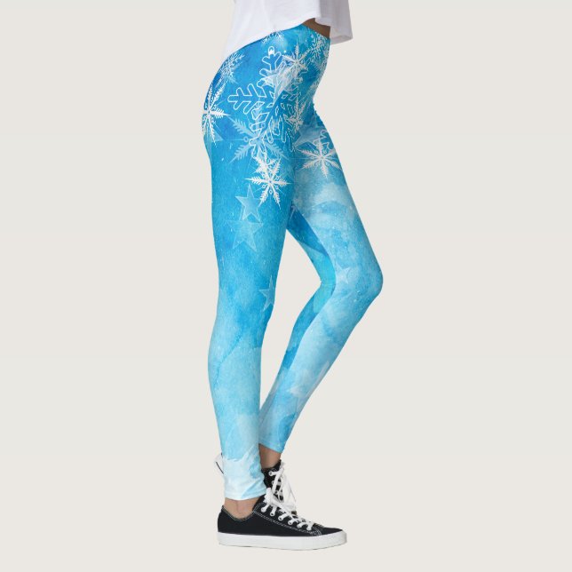 Leggings Polainas azules elegantes del navidad el | de los (Derecha)
