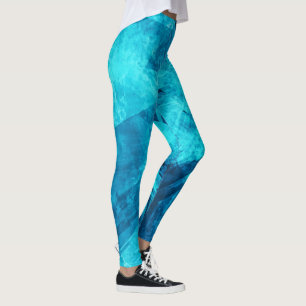 Leggings Polainas azules elegantes simples del Grunge el