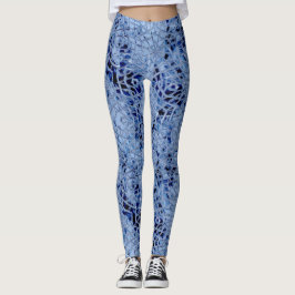 Leggings Polainas azules heladas