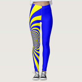 Leggings Polainas azules y amarillas