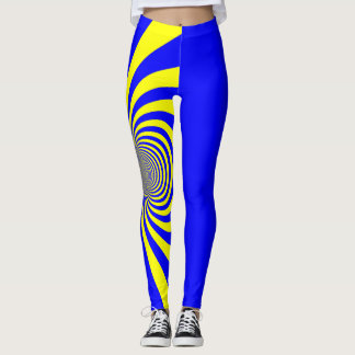 Leggings Polainas azules y amarillas