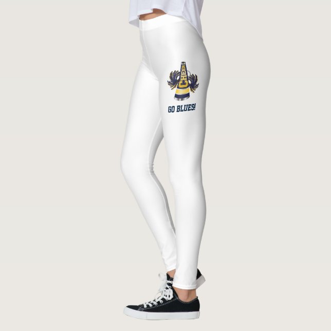 Leggings Polainas azules y amarillas de la animadora (Izquierda)