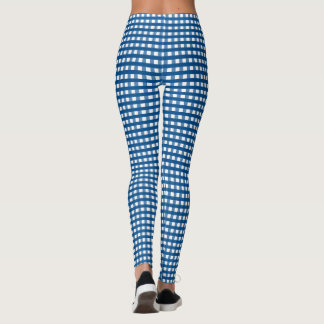 Leggings Polainas azules y blancas de la guinga