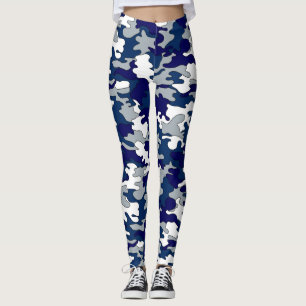Leggings Polainas azules y grises de Camo