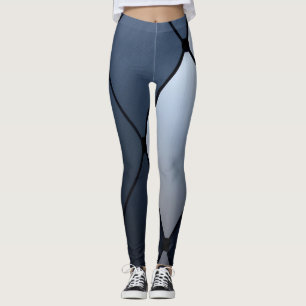 Leggings Polainas azules y negras del Harlequin