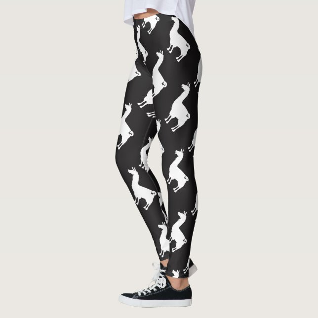Leggings Polainas blancas de la llama (Izquierda)
