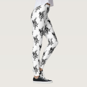 Leggings Polainas blancas del conejo