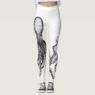 Leggings Polainas blancas del pulpo