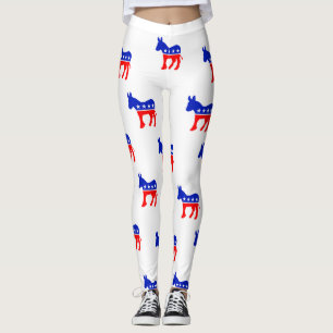 Leggings Polainas blancas del símbolo del burro de