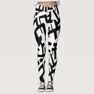 Leggings Polainas blancas negras del Capricornio