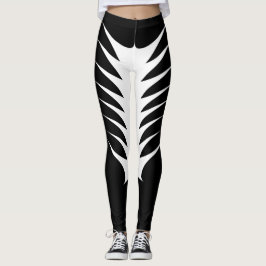 Leggings Polainas blancos y negros