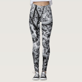 Leggings Polainas blancos y negros Nevado