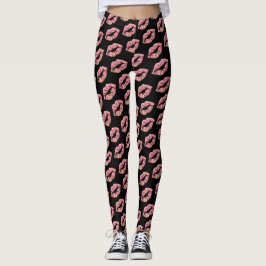 Leggings Polainas bonitas de los labios