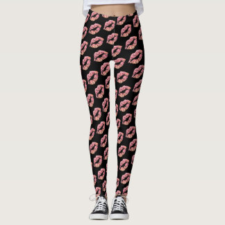 Leggings Polainas bonitas de los labios