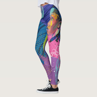 Leggings Polainas brillantes del arte de los colores de la