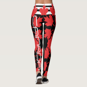 LEGGINGS POLAINAS CANADIENSES HAVIC ACD DEL NEGRO DE LA