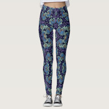 Polainas clásicas del estampado de flores