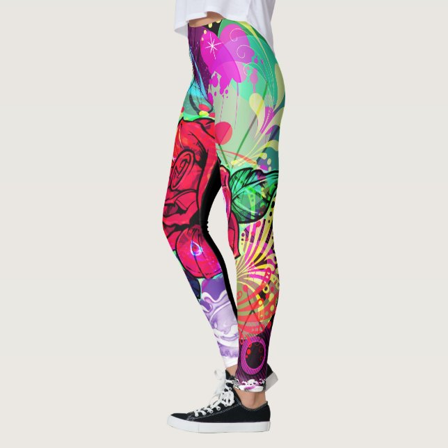 LEGGINGS POLAINAS COLOR DE ROSA DEL DISEÑADOR (Izquierda)