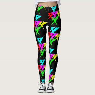 Leggings polainas coloridas de la forma 90s