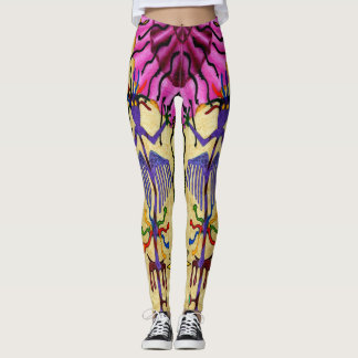 Leggings Polainas coloridas de los "dulces ópticos" de