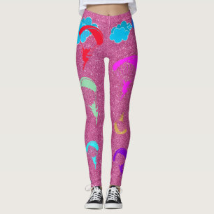 Leggings Polainas coloridas del duendecillo de la chispa
