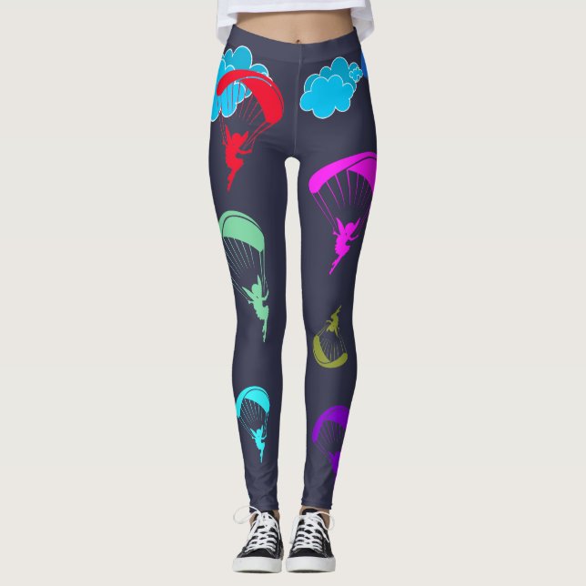 Leggings Polainas coloridas grises del duendecillo (Anverso)