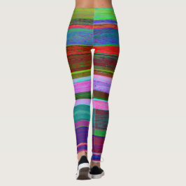 Leggings Polainas coloridas rayadas