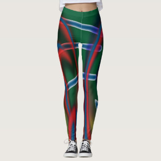 Leggings Polainas con arte abstracto