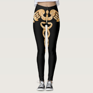Leggings Polainas con diseño del caduceo