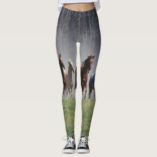 Leggings Polainas corrientes de los caballos