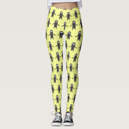 Leggings Polainas corrientes de Ninja