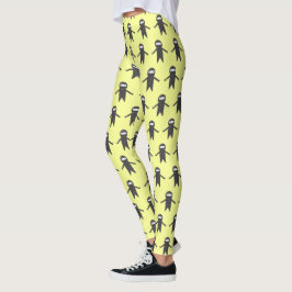Leggings Polainas corrientes de Ninja